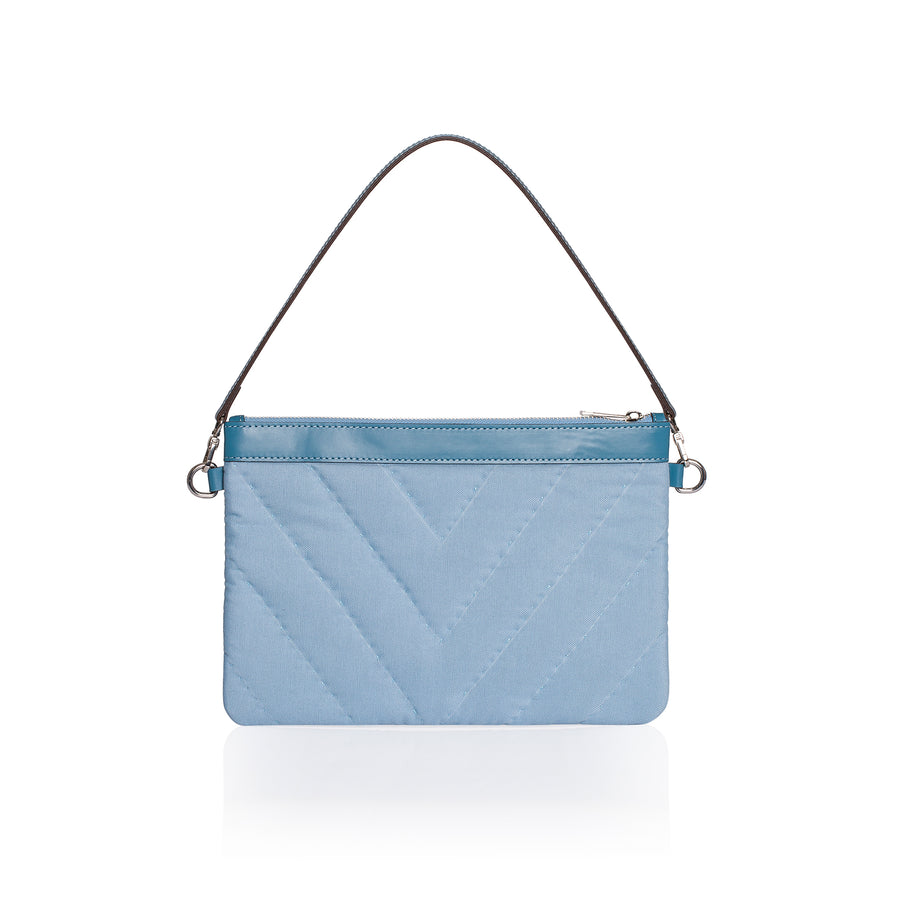 Blue Cotton Clutch