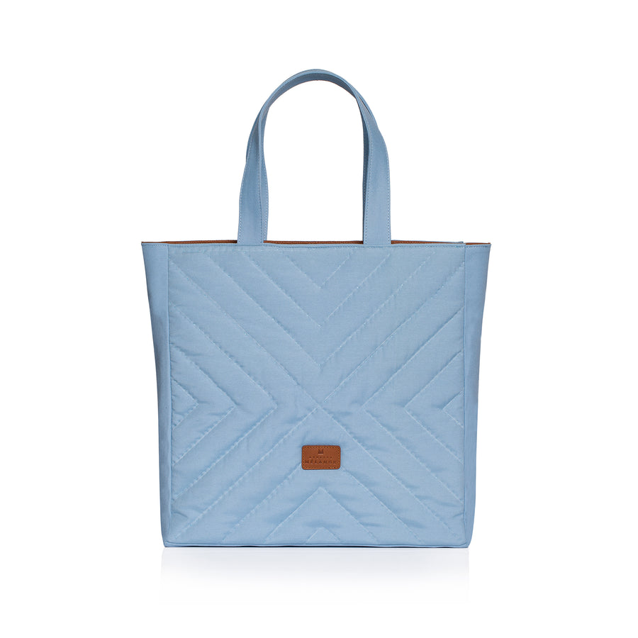 Blue Cotton Tote Bag