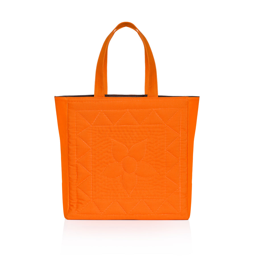 Orange Cotton Tote Bag Atelier Melange