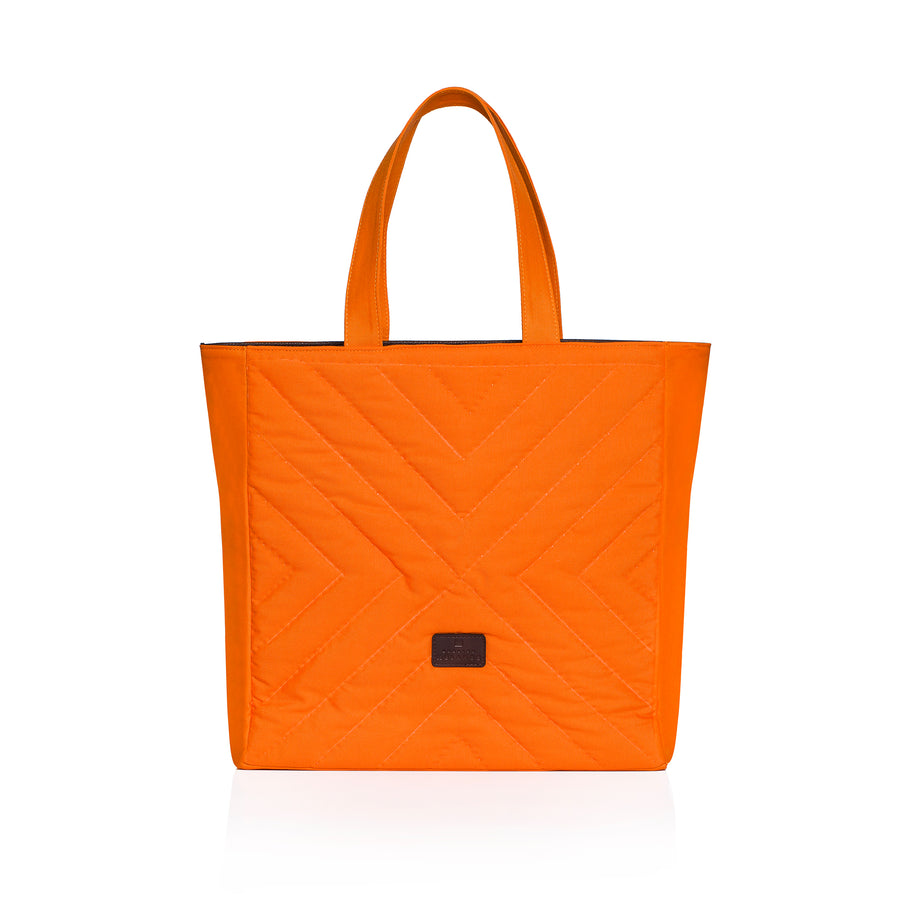 Orange Cotton Tote Bag